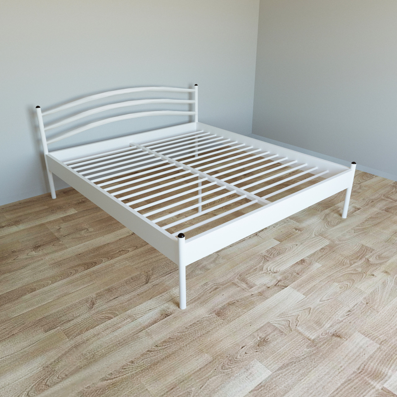 Ліжко Tobi Sho GLORIA-1 (50) полуторне металеве 190X120 Білий, фото 1