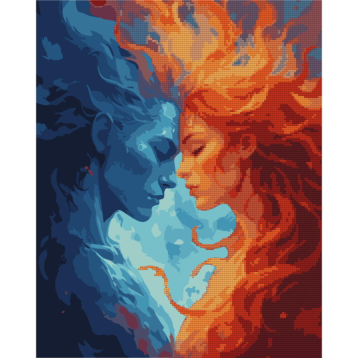 Картина за номерами з алмазною мозаїкою SANTI Зустріч стихій, 40*50 см., фото 1