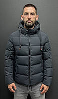 Зимова збільшена чоловіча куртка 9120А (підкладка на хутрі)