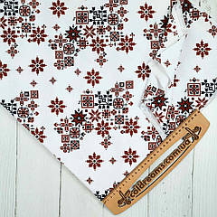 Стрейч кулір принт "Україна вишиванка " - 180см. (діджитал)ВІДРІЗ 0.90см- відтиск від крайки і трохи по полотн