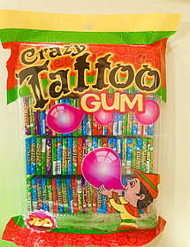 Жувальна гумка Crazy Tattoo Gum 100 штук