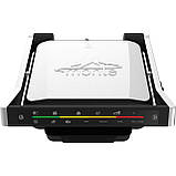 Гриль Monte 3305-MT 7 режимів роботи 4 ступені просмаження Чорний 2000 Вт, фото 3