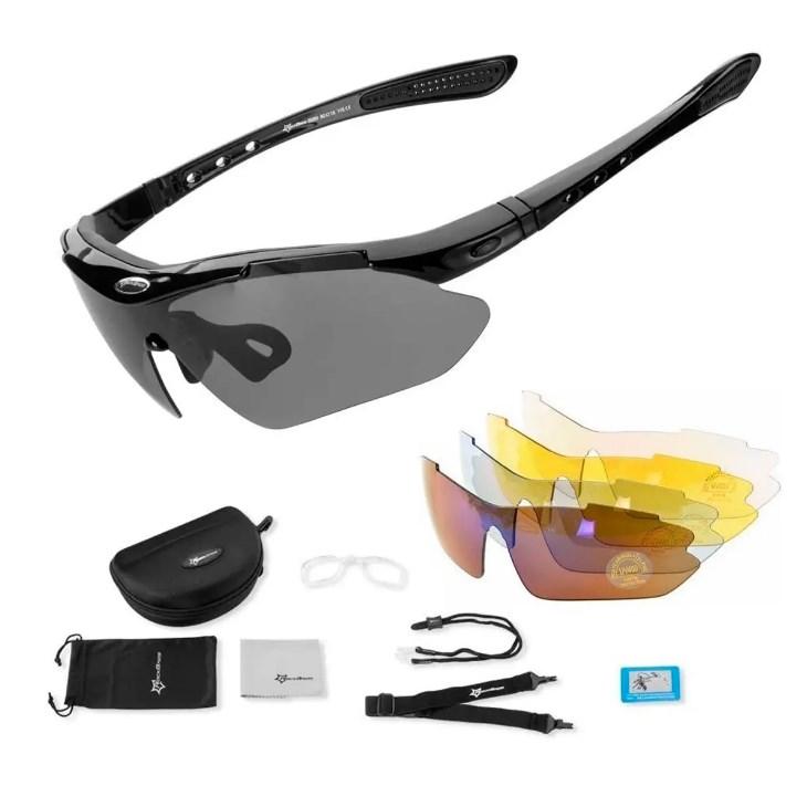Тактичні Окуляри  5 лінз RockBros Polarized, фото 1