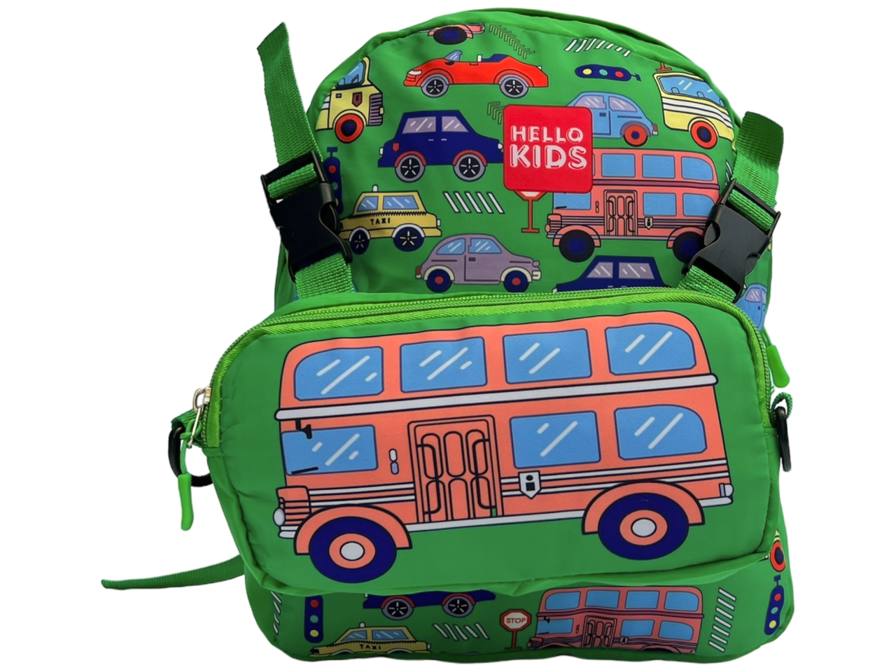 Дитячий рюкзак-сумка для хлопчиків, пенал в комплекті, зелений