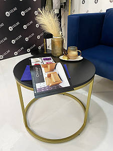 Круглий журнальний столик Loft для салону клініки столики для зони очікування VM5002