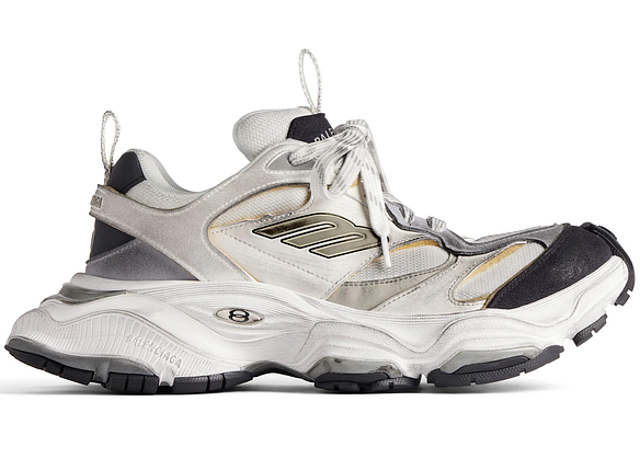 Кроссовки Balenciaga Cargo Sneaker Worn-Out - White Black - 785754 W2MV1 9012, фото 1