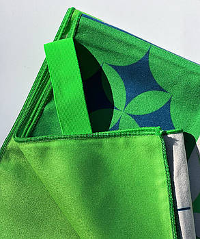 Рушник з нанесенням логотипу зелений