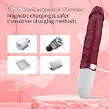 Реалістичний вібратор Satisfyer Lover 12 режимів бордовий, фото 5