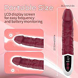 Реалістичний вібратор Satisfyer Lover 12 режимів бордовий, фото 4