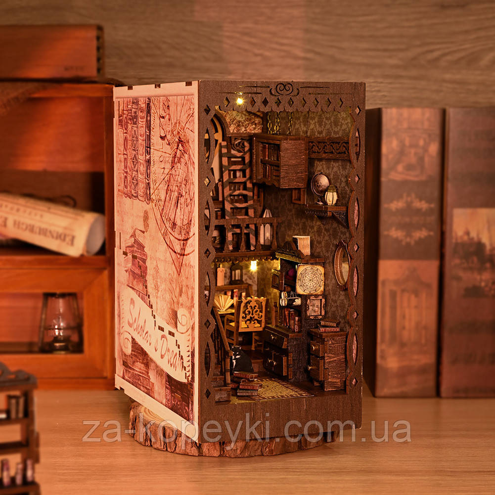 Бук Нук Мрія вченого Book Nook Scholar's Dream DIY Book Nook SL-09