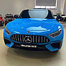 Дитячий електромобіль на акумуляторі Mercedes SL63 M 5098 з пультом р/у для дітей 3-8 років автопофарбування Синій, фото 4