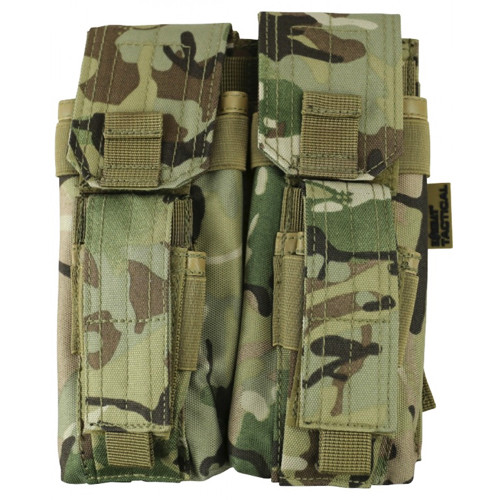 Тактичний Підсумок під магазини АК KOMBAT UK Double Mag Pouch with PISTOL Mag мультікам kb-dmpp-btp, фото 1