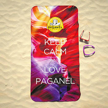 Рушник з нанесенням логотипу червоний