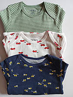 Набір трикотажних боді з довгим рукавом для хлопчика 68см (6М)