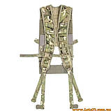 Британський розвантажувальний пояс варбелт ремінь тактичний мультикам з лямками РПС НАТО ЗСУ Virtus MOLLE Hip Belt Yoke V Multicam, фото 3