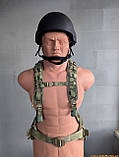 Британський розвантажувальний пояс варбелт ремінь тактичний мультикам з лямками РПС НАТО ЗСУ Virtus MOLLE Hip Belt Yoke V Multicam, фото 6