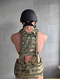 Британський розвантажувальний пояс варбелт ремінь тактичний мультикам з лямками РПС НАТО ЗСУ Virtus MOLLE Hip Belt Yoke V Multicam, фото 4