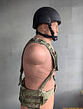 Британський розвантажувальний пояс варбелт ремінь тактичний мультикам з лямками РПС НАТО ЗСУ Virtus MOLLE Hip Belt Yoke V Multicam, фото 5