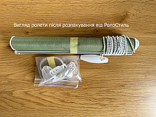 Готові рулонні штори Льон 7383 розмір 300х1650мм (фісташковий), фото 3