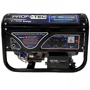 Бензиновий генератор із мідною обмоткою 3 кВт Profi-tec pe 3300 g