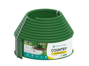 Бордюр садовий пластиковий Country Standard H100 зелений 6 м