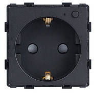 Подвійна WIFI-розетка 1DAL | Чорний (P157-STX2.WF.BL), фото 2