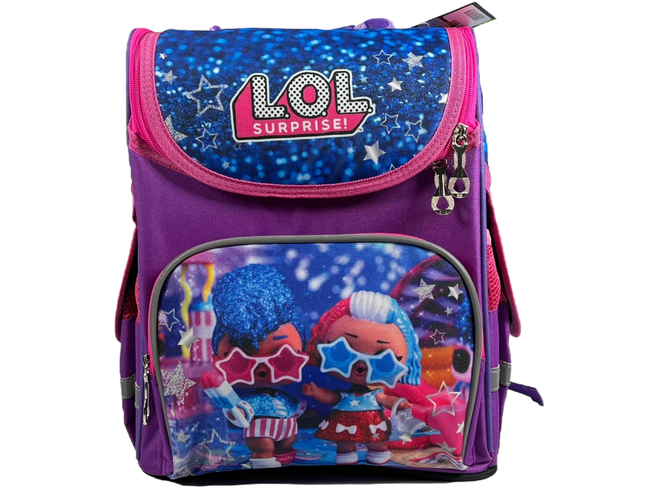 Шкільний рюкзак на два відділення з принтом LOL, фото 1