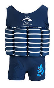 Дитячий купальник-поплавець Konfidence Floatsuits Blue Stripe, M/2-3 роки ТМ Konfidence FS01SC