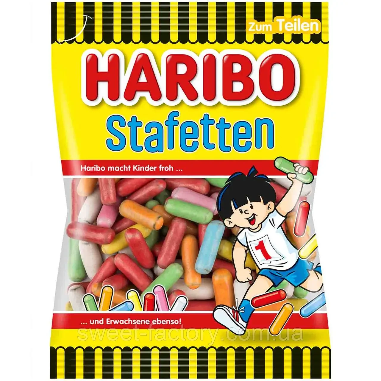 Жувальні лакричні цукерки Haribo Stafetten 160г