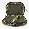 Підсумок-чохол тактичний для планшета 13 дюймів Olive OXFORD 600D MOLLE, фото 2