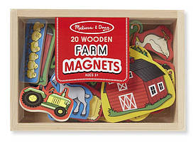 Дитячий набір фігурок з магнітами "Ферма" (Wooden Farm Magnets) ТМ Melіssa & Doug MD19279