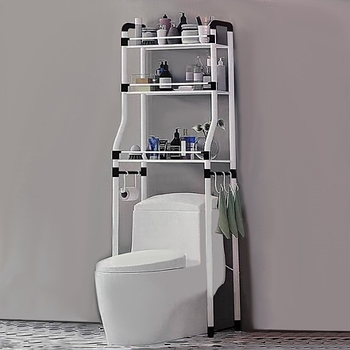 Полиця-стелаж підлогова над унітазом Toilet Rack 8823