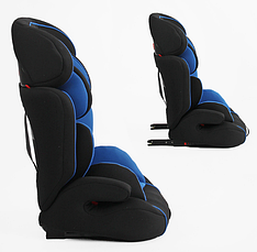 Дитяче автокрісло з бустером JOY RS-96205, група 1/2/3, система ISOFIX, вага дитини від 9-36 кг, синє, фото 4