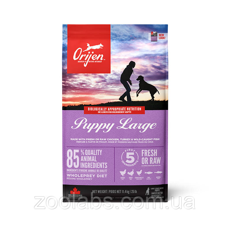 Orijen Puppy Large Breed | Оріджен для цуценят великих порід 11,4 кг