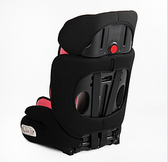 Дитяче автокрісло з бустером JOY RS-64188, група 1/2/3, система ISOFIX, вага дитини від 9-36 кг, рожеве, фото 5