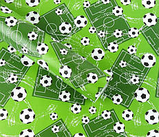 Подарунковий папір для паковання "Футбольні м'ячі", 5 шт./пач.