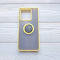 Чохол Armor Ring для Xiaomi Redmi Note 13 Pro 5G протиударний з кільцем Жовтий