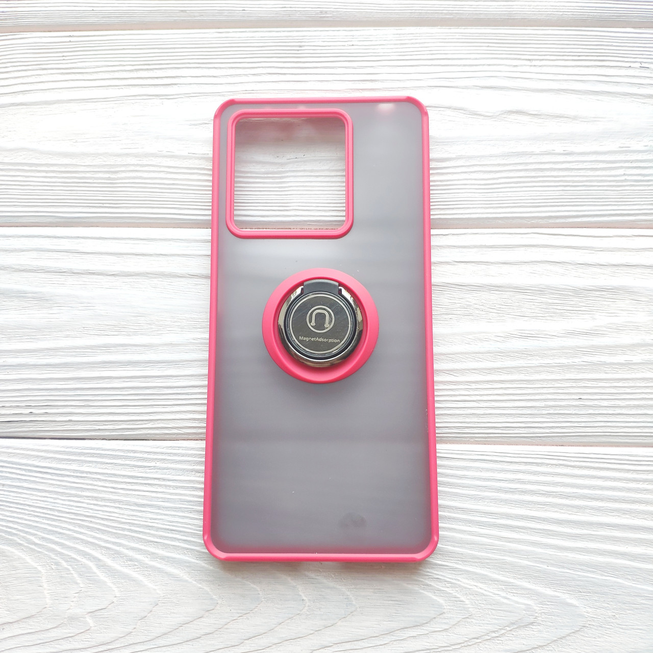 Чохол Armor Ring для Xiaomi Redmi Note 13 Pro 5G протиударний з кільцем Червоний, фото 1