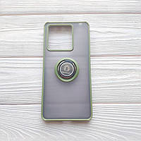 Чохол Armor Ring для Xiaomi Redmi Note 13 Pro 5G протиударний з кільцем Оливковий