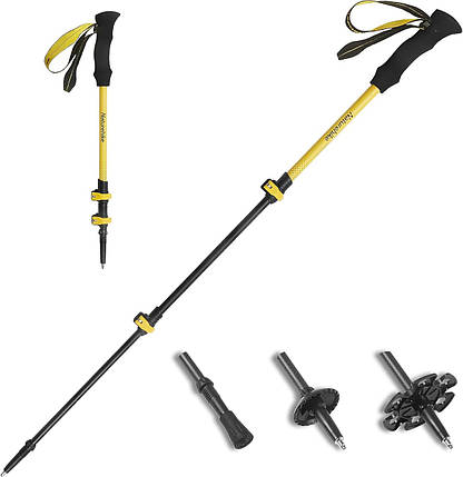 Трекінгова палиця Naturehike CNK2300DS010, 100 см (Yellow), фото 1