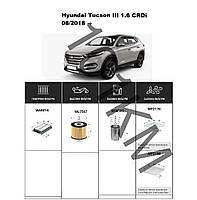 Комплект фільтрів Hyundai Tucson III 1.6 CRDi (2018-) WIX