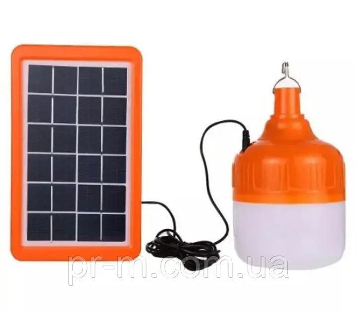 Лампа GR-015 80W 12 діодів + сонячна батарея