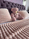 Плед "Шарпей" 220*200см с двумя наволочками 50*70 см розовый, фото 5