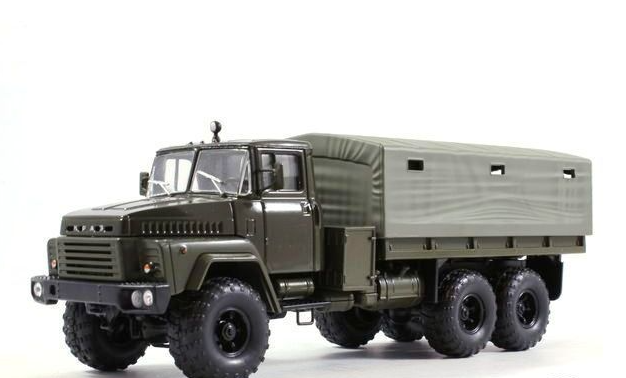 Модель Вантажівка КРАЗ-260 бортова з тентом пізня | Наш Автопром