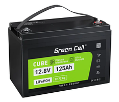Акумулятор для ДБЖ Green Cell CAV13 LiFePO4 12.8V 125Ah 1600Wh (CAV13)