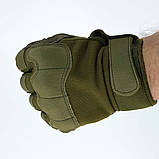 Тактичні тренувальні рукавички без пальців олива, фото 7
