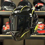 Мотошолом Zip 66 Black із тонованими склом, фото 2