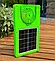 Вентилятор з акумуляторним ліхтарем Solar Led Rechargeable Lamp HJ-088 USB сонячна батарея Зелений, фото 4