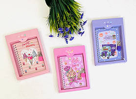 Блокнот На замочці А6 "Смаколики" У коробці HS-64K 137649