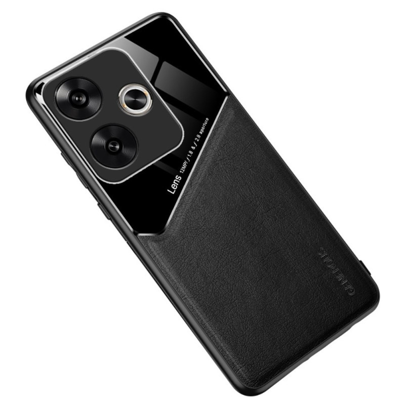 Бізнес чохол бампер GENEROUS для Xiaomi Poco F6 зі скла і штучної шкіри